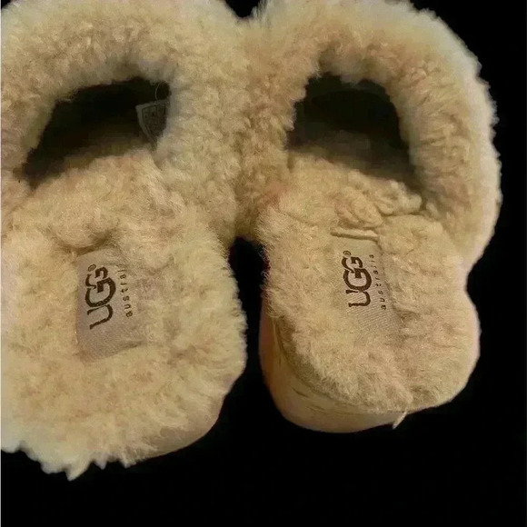 UGG Australia Kalie Black Suede Wood Mule Clog Size 5 (SN5426) TCC - Picture 4 of 8